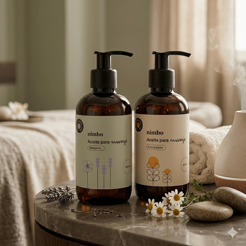 Aceite Relajante para masaje (Lavanda + Geranio) - NIMBO