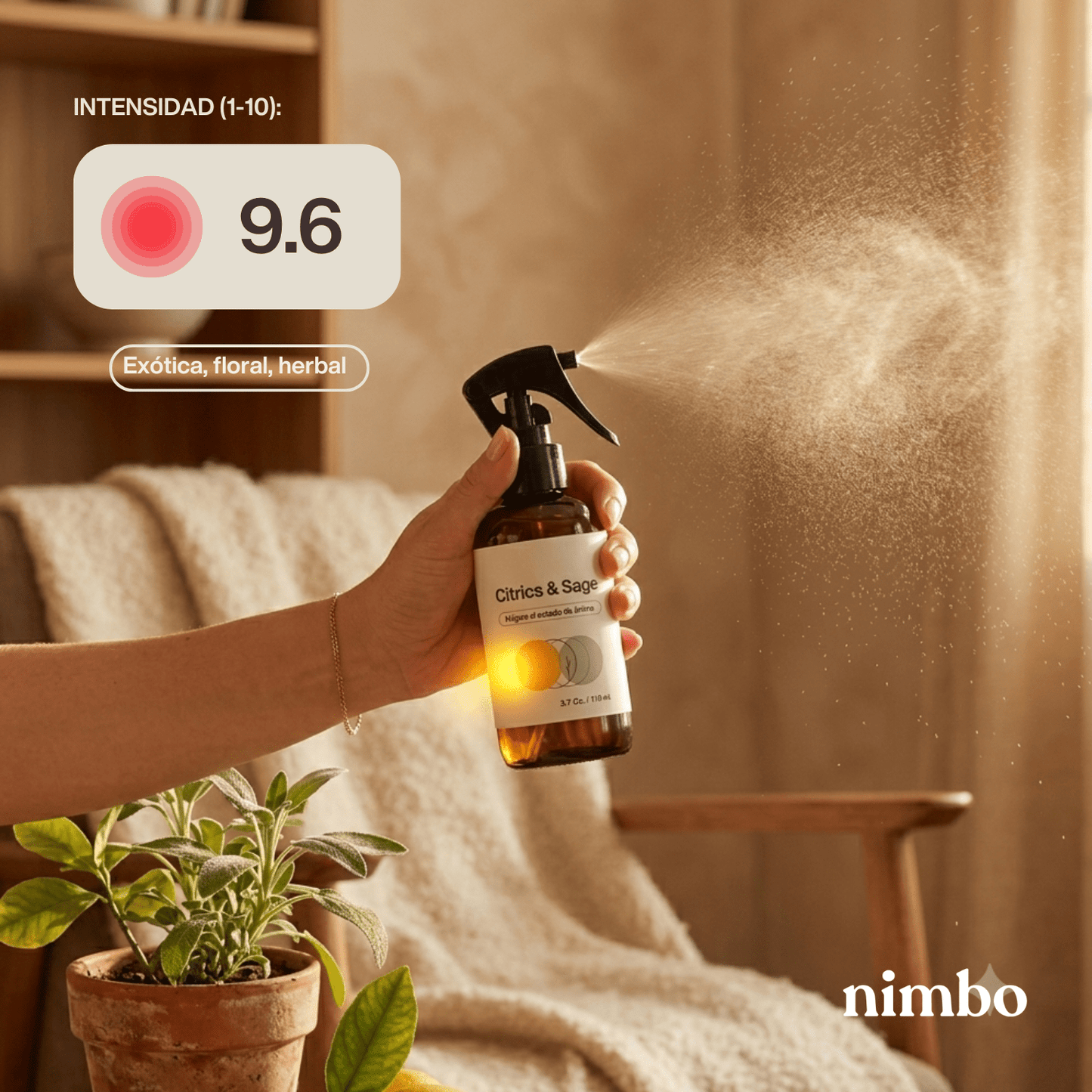 
                  
                    Bruma ambiental Citrics & Sage - Aromatizante 200ml | NIMBO - NIMBO
                  
                