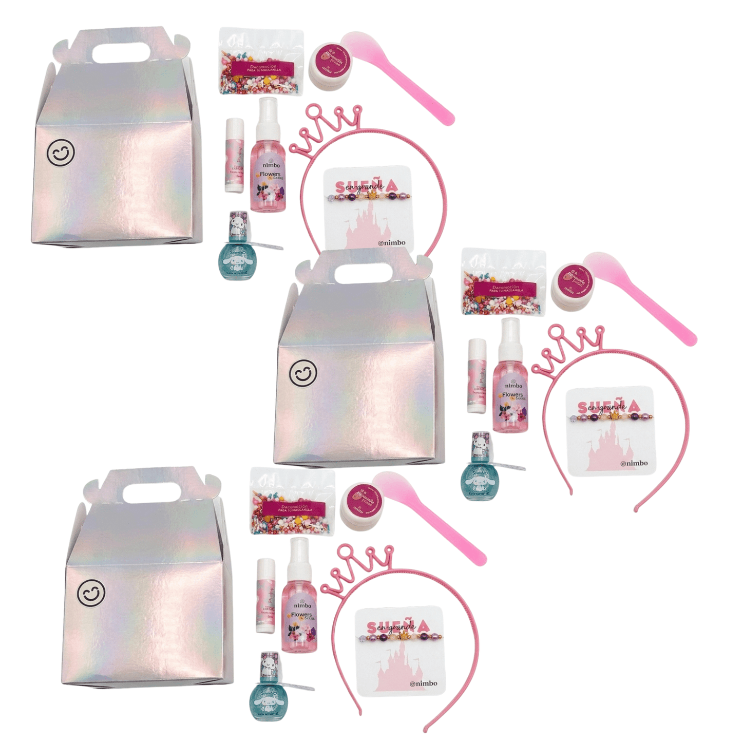 
                  
                    Paquete de 3 Kits de fiestas Beauty Spa para Niñas - NIMBO
                  
                