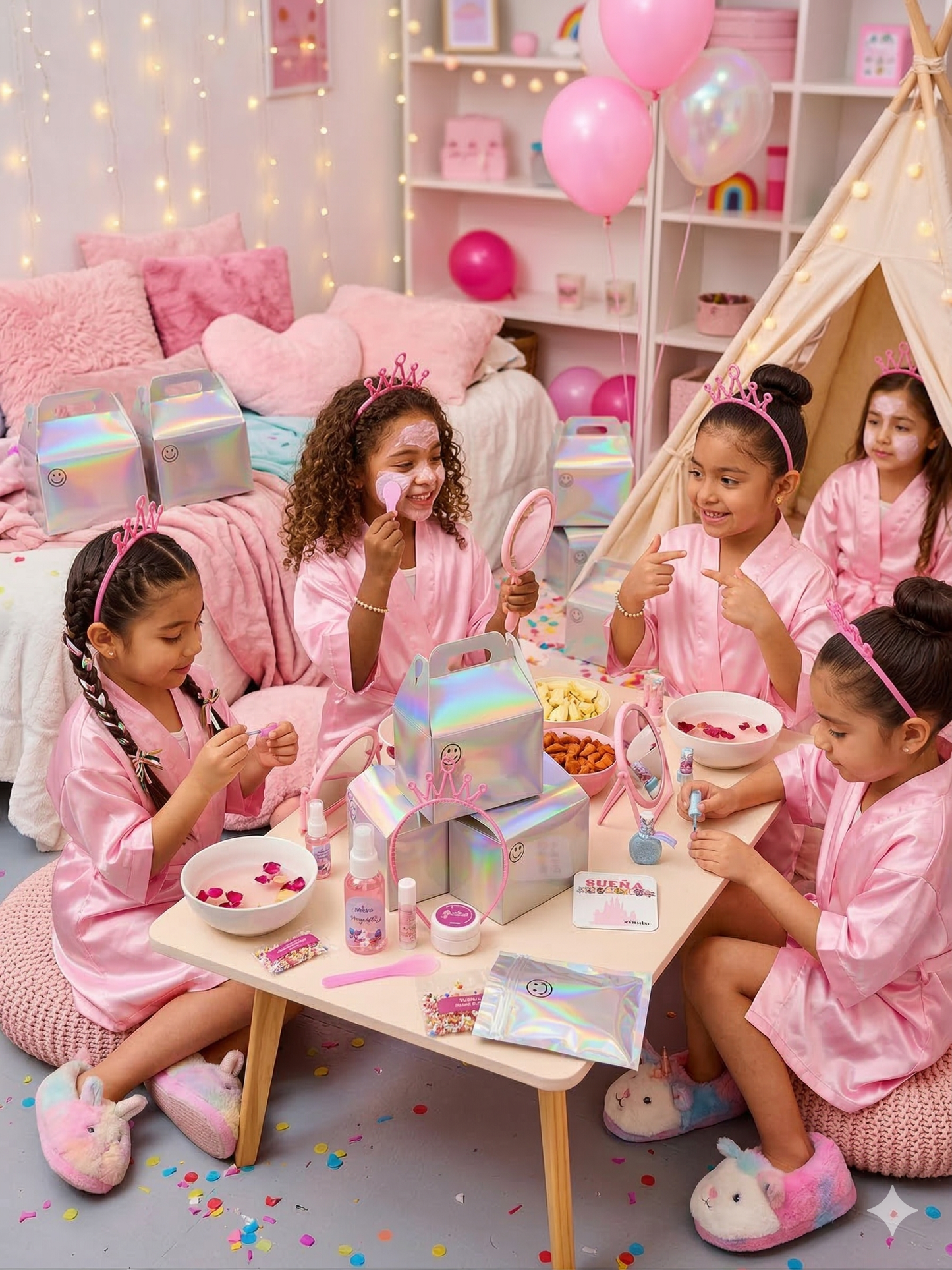 
                  
                    Paquete de 3 Kits de fiestas Beauty Spa para Niñas - NIMBO
                  
                
